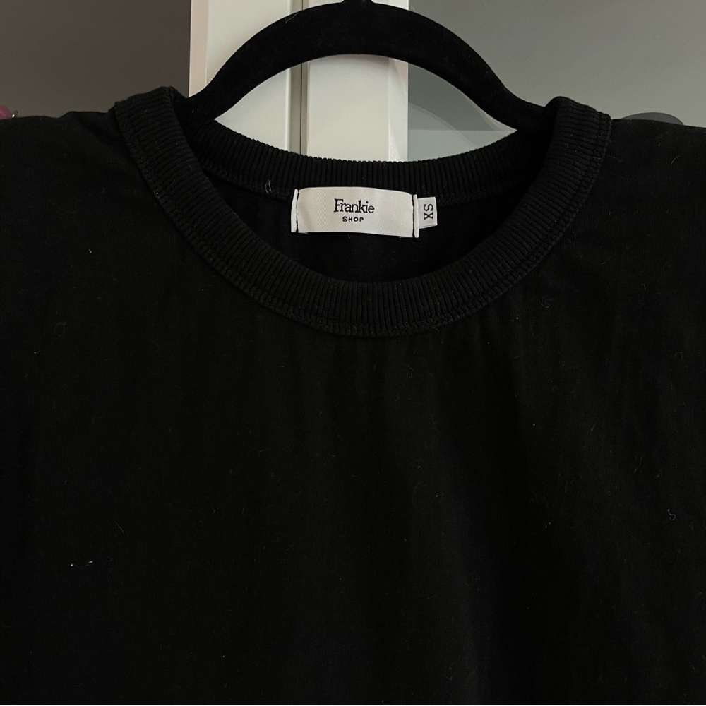 FRANKIE SHOP Padded Shoulder T Shirt XS - Picture 2 of 3